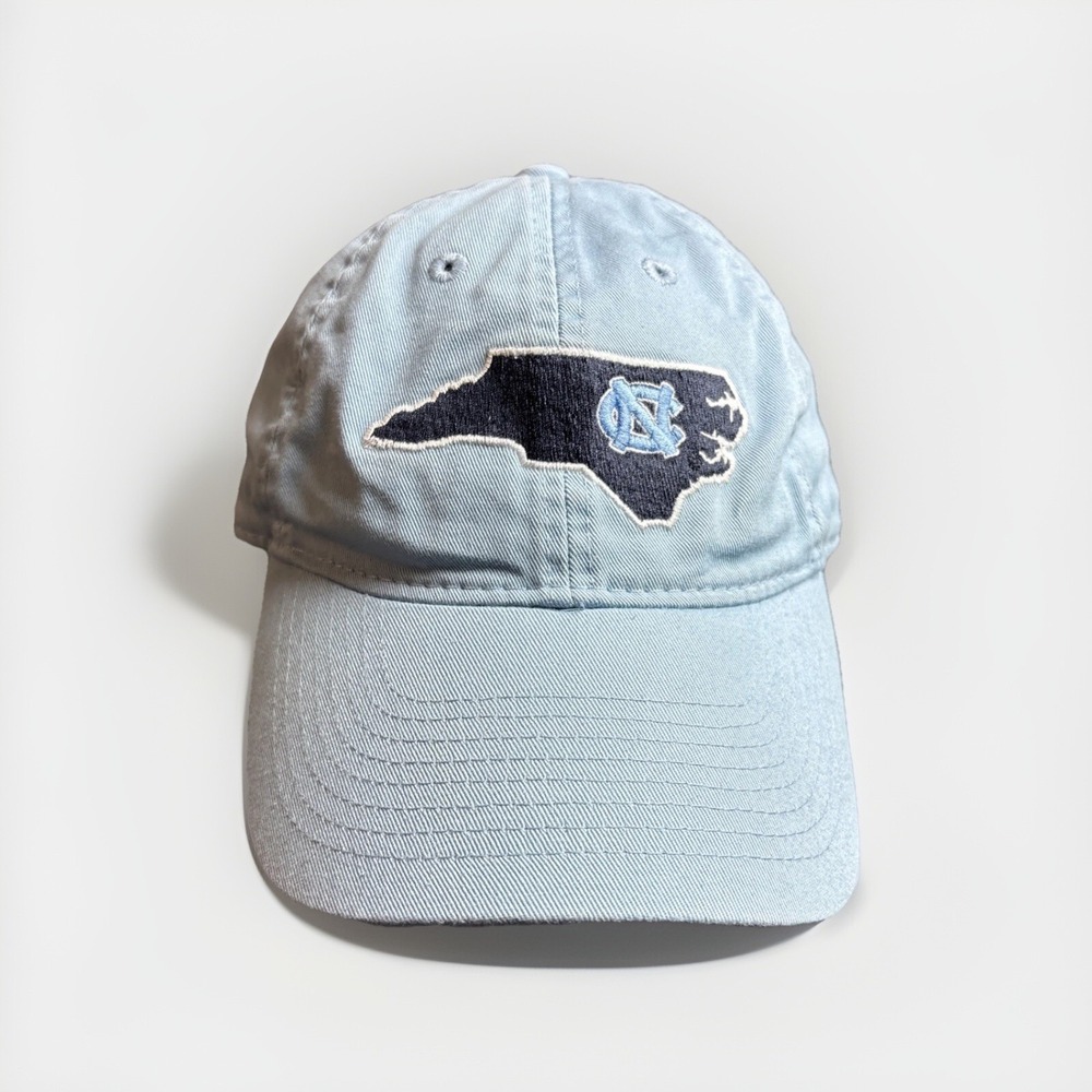 North Carolina Cap Embroidered Legacy Hat‎ Light Blue Cotton Strapback
